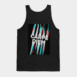 "CARPE DIEM" Inspirational Poster | Seize the Day with Confidence Tank Top